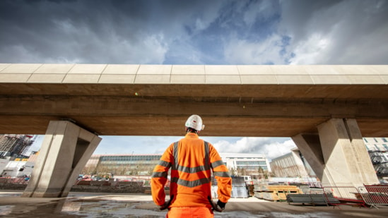 First completed sections of HS2 Curzon Street station viaduct revealed: First completed section of Curzon 3 viaduct