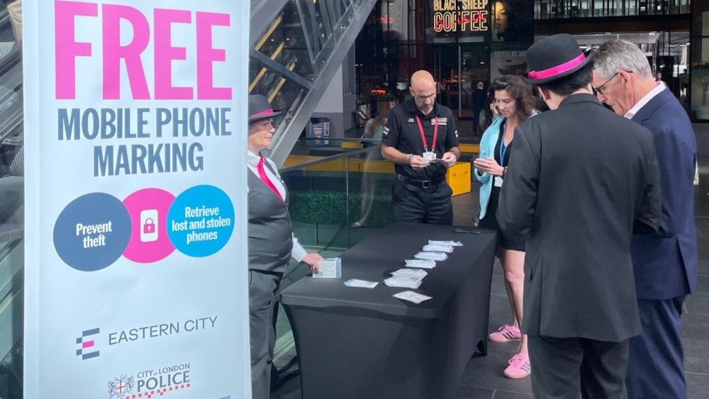 Over 3,000 mobile phones securely marked thanks to the City of London's BIDs