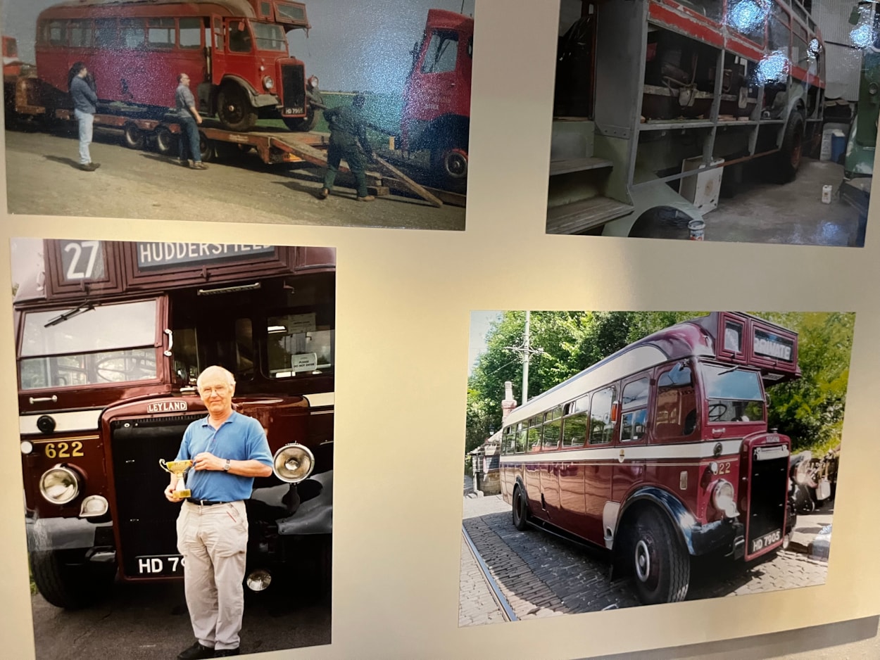Bus collection: The new display at Leeds City Museum which gives visitors a chance to see a selection of the vast array of replicas created by physicist Dr Gordon Brooke.
The meticulously detailed models each relate to a specific real-life equivalent, complete with service number and with every painstaking detail reproduced using card, packaging and acetate for the windows.