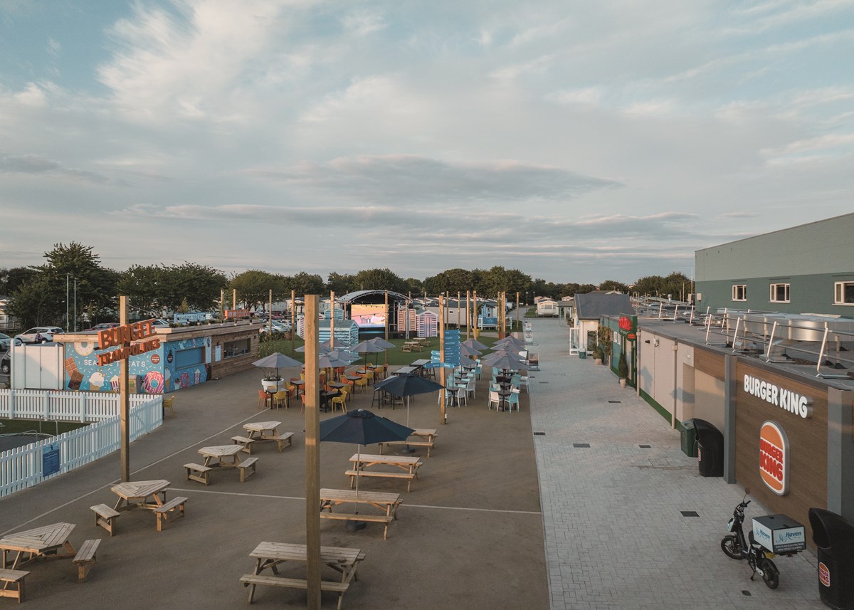 Piazza view at Skegness