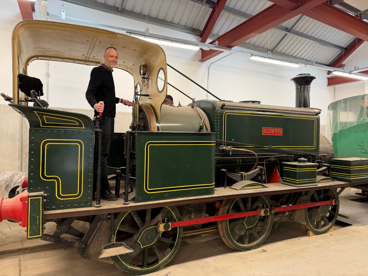 Loco sheds project: Chris Sharp, keeper at Leeds Industrial Museum, with Aldwyth, one of the historic Leeds-made engines which will be on display next summer for the first time in a decade.
The locomotive was manufactured more than a century ago by Leeds firm Manning Wardle, one of a number of local firms which exported engines around the world.