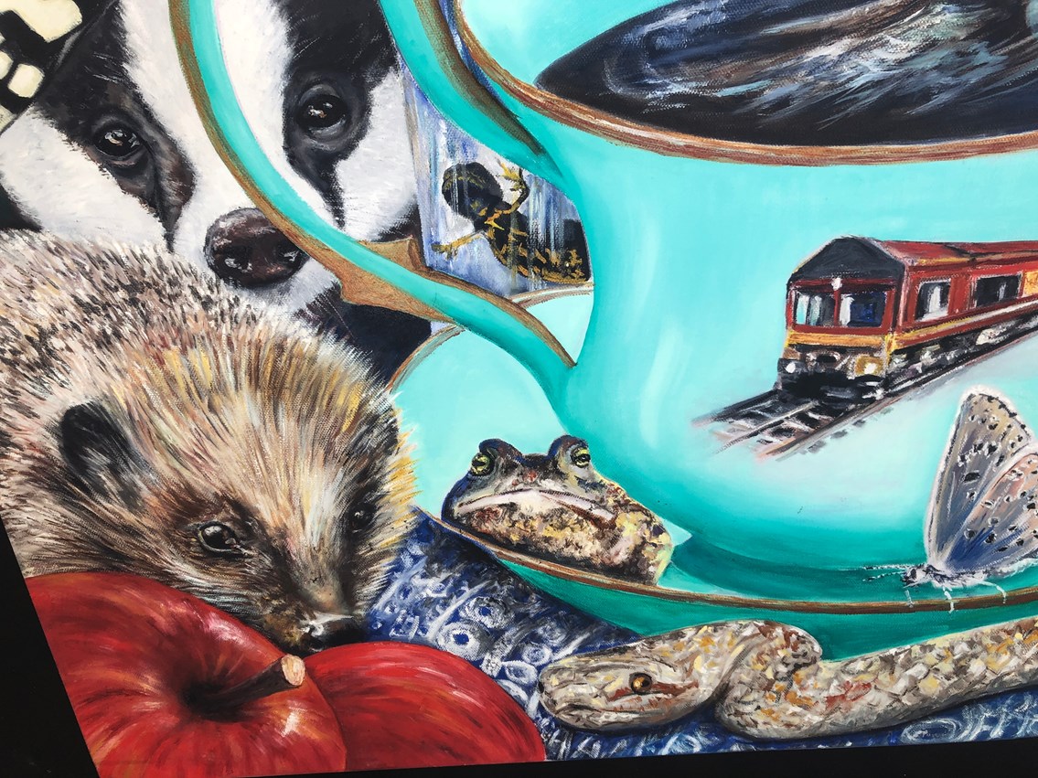 A section of the five panel piece (1)