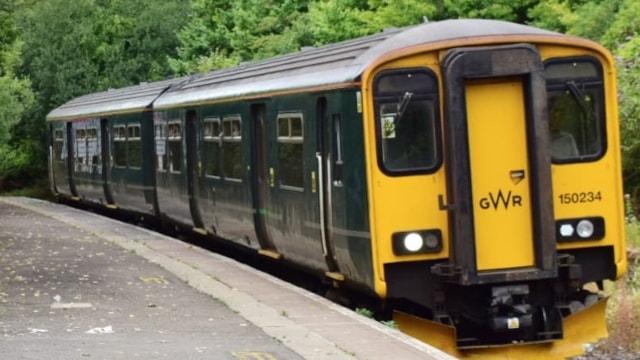 Gunnislake branch line in Devon and Cornwall reopens a day early following emergency repairs: Branch line with GWR train