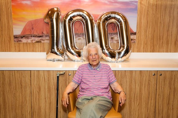 A holiday of a lifetime for 100-year-old Betty thanks to Fred. Olsen Cruise Lines: Betty Wright on her 100th birthday