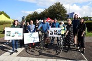 Transport Convener Scott Arthur is joined by ward members, community members and stakeholders to celebrate