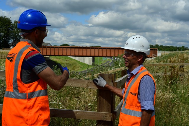A6MARR Overbridge, Poynton - with engineers