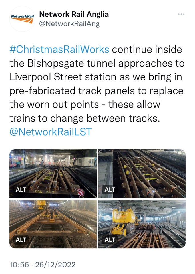 Christmas Rail Works 2022 Social Media