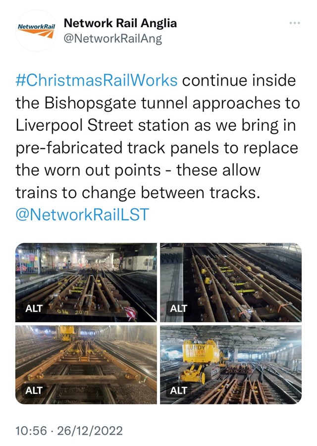 Christmas Rail Works 2022 Social Media