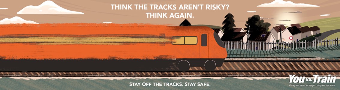 Warning to stay off the tracks after a surge in trespass incidents: You vs Train Covid19 campaign