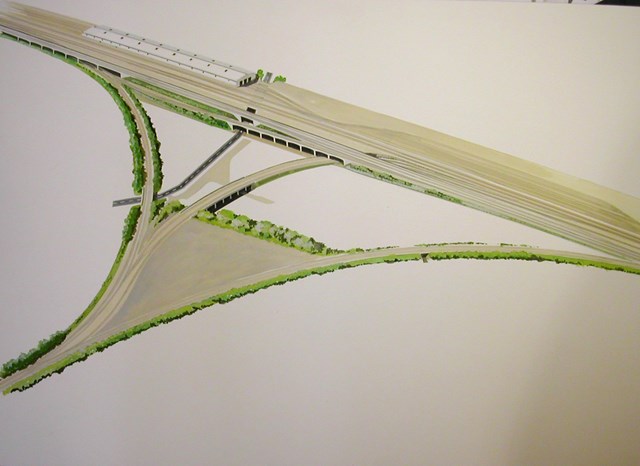 Elevated railway illustrated