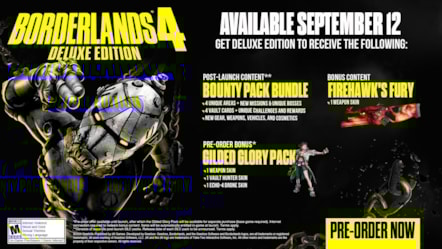 Borderlands 4 Deluxe Edition Contents and Pre-order Incentive