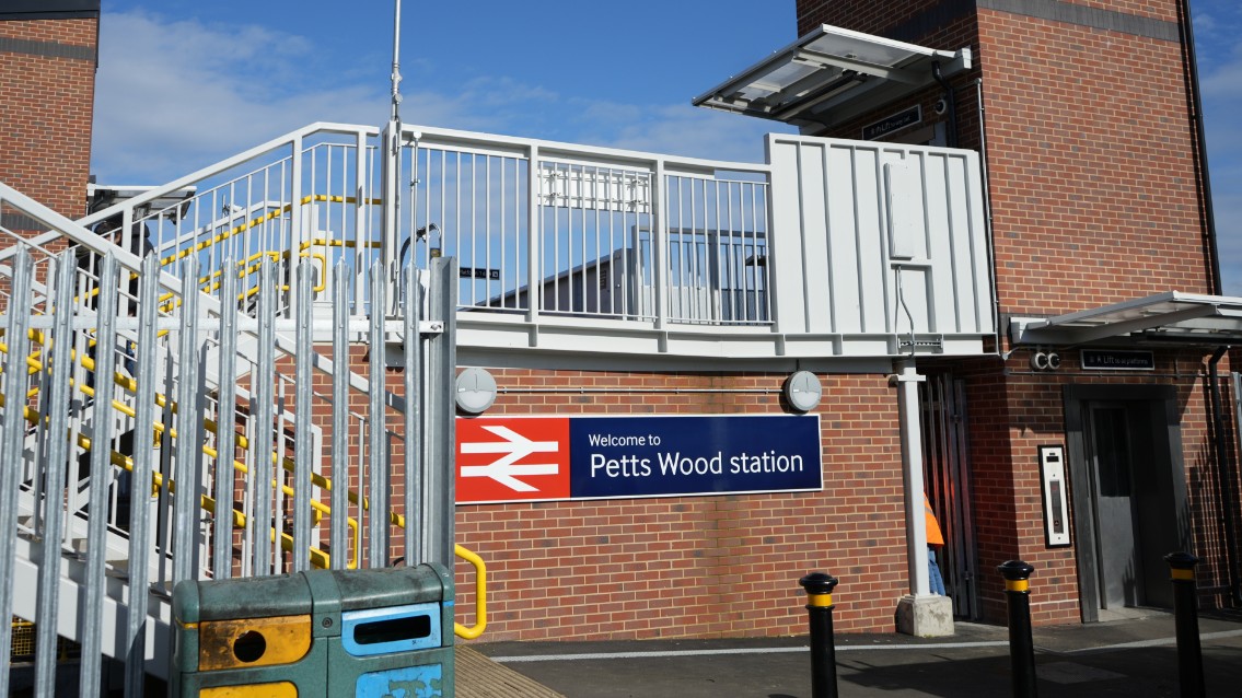 Petts Wood station has benefited from a £10.79m programme of accessibility improvements