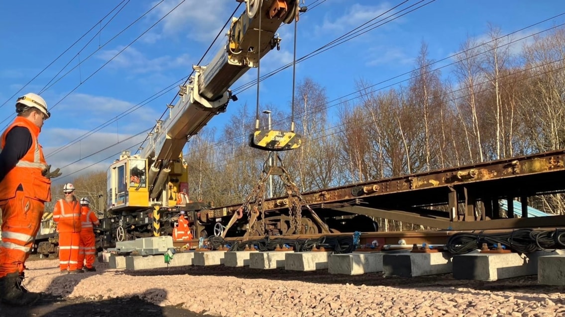 £7m upgrade boosts Scotland’s rail freight network: Mossend 1