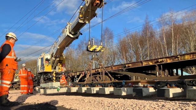 £7m upgrade boosts Scotland’s rail freight network: Mossend 1