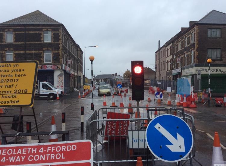 The first phase of work at Splott Road bridge is now complete