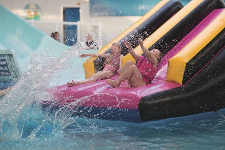 Indoor Pool Slides at Rockley Park