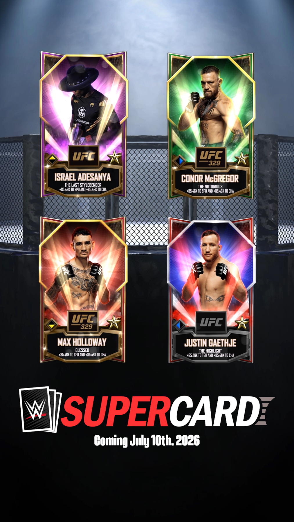 WWE SuperCard UFC All Cards Portrait
