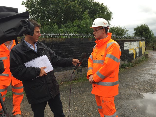 Martin Frobisher, route managing director: speaking to BBC news about landslip at Watford