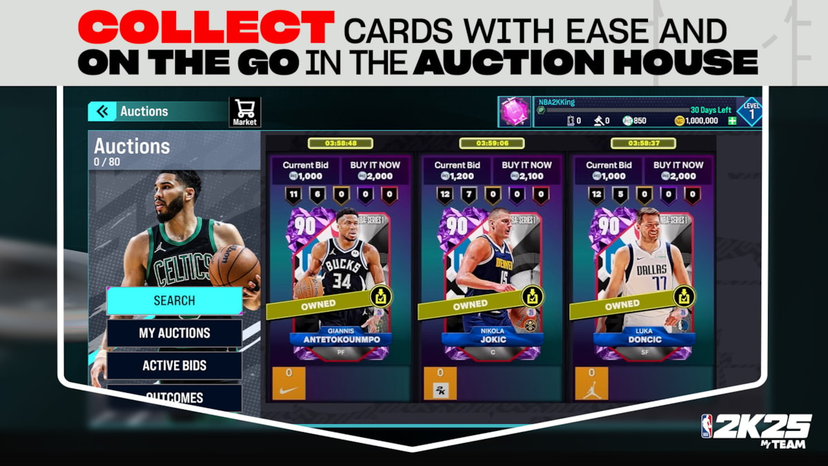 NBA 2K25 MyTEAM Auction House