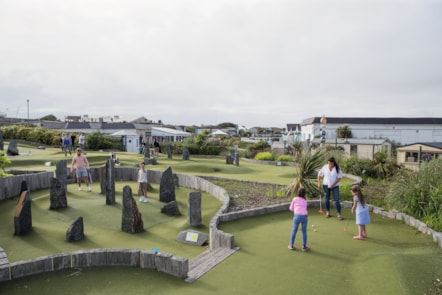 Adventure golf at Perran Sands