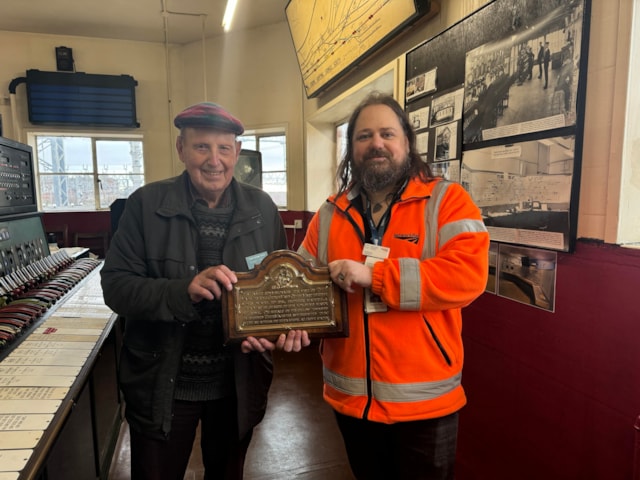 Crewe Works plaque handover 2