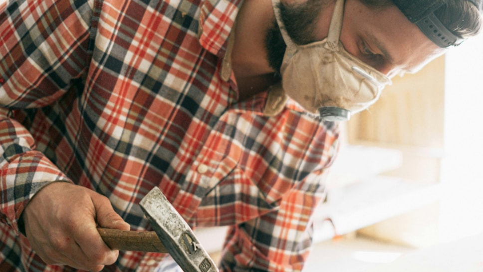 Man with woodwork