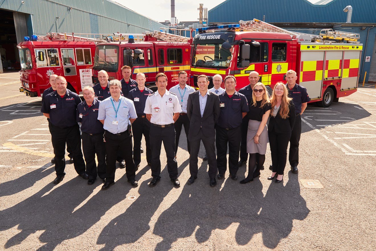 Siemens donates fire engine to Lincolnshire Fire Preservation Support Services: Fire engine