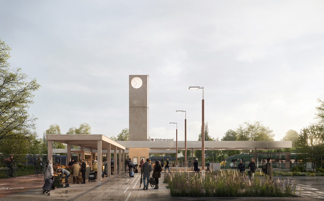 Railway Station Visualisation - Approach ©7N Architects