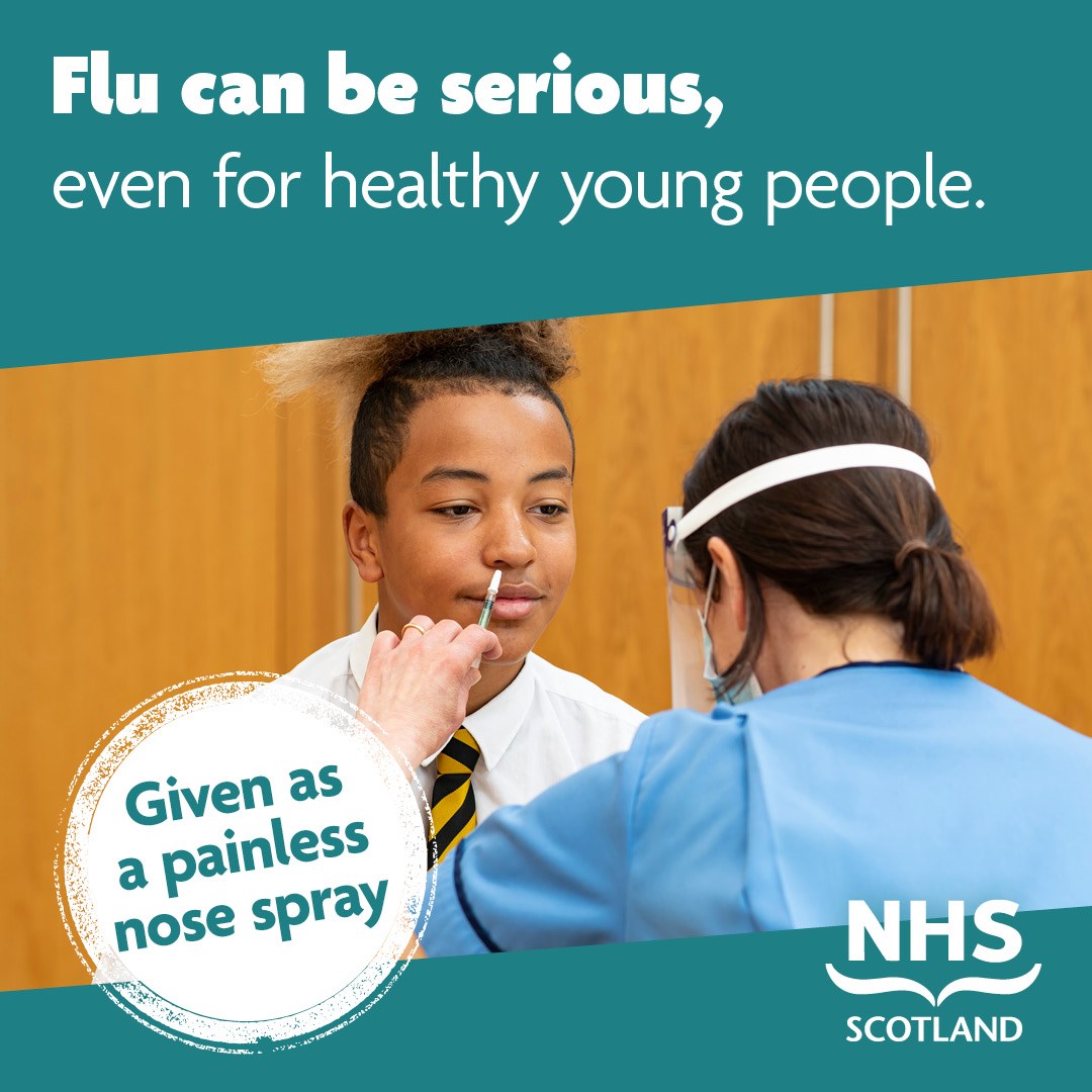 Child Flu Vaccine (Secondary School) Facebook & Instagram (Static 3) - August 2023