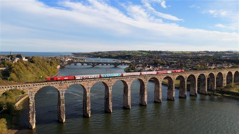 Transport for Wales and Network Rail to welcome Railway 200’s ‘Inspiration’ Exhibition train to Llandudno: INSPIRATION Royal Border Bridge