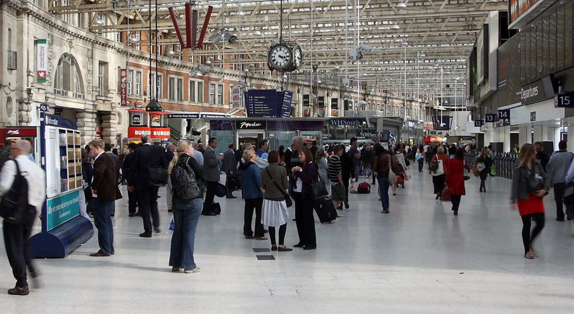 WORK STARTS AT WATERLOO STATION TO CREATE 20,000 SQ FT OF NEW RETAIL SPACE: Waterloo Station Concourse - Before