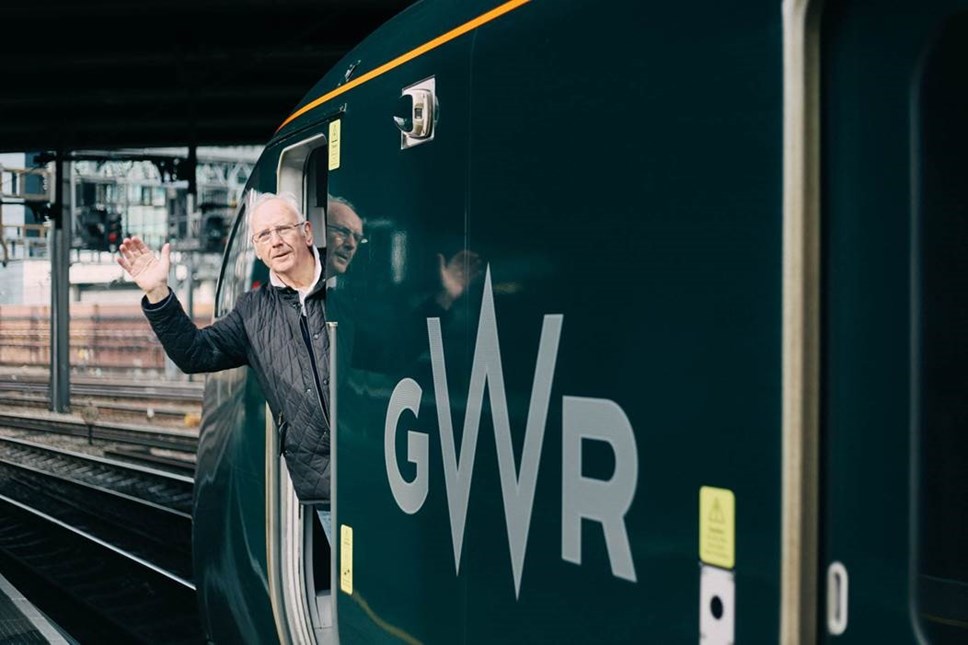 Pete Waterman in the driving seat