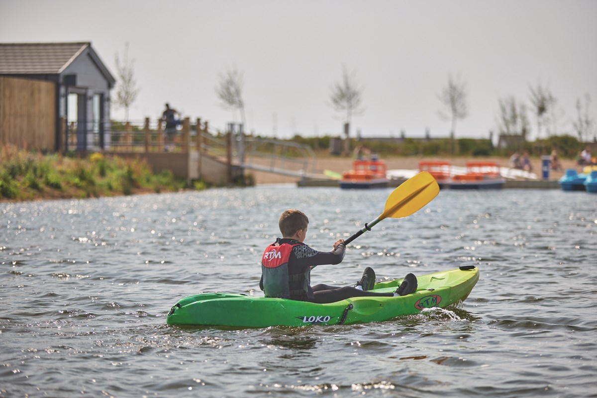 Kayaking at Thornwick Bay