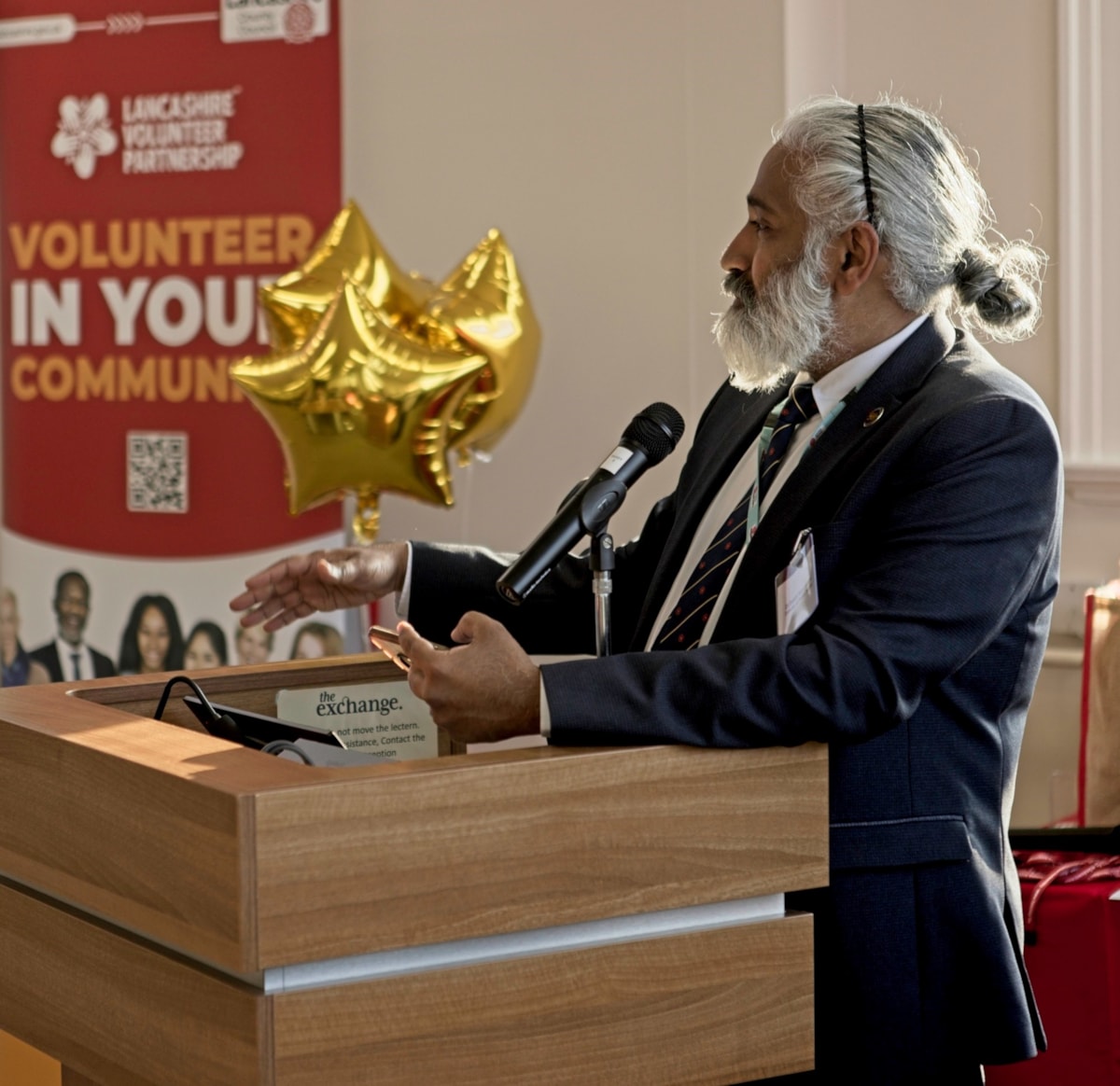 Dr Sakthi Karunanithi, director of Public Health, speaking at the event