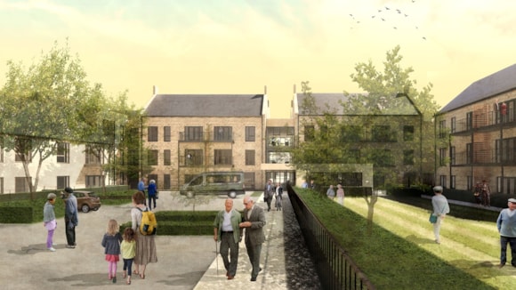 Opening of new independent living apartments welcomed: Roman Court Oundle - Garden View - WEB SIZED 2