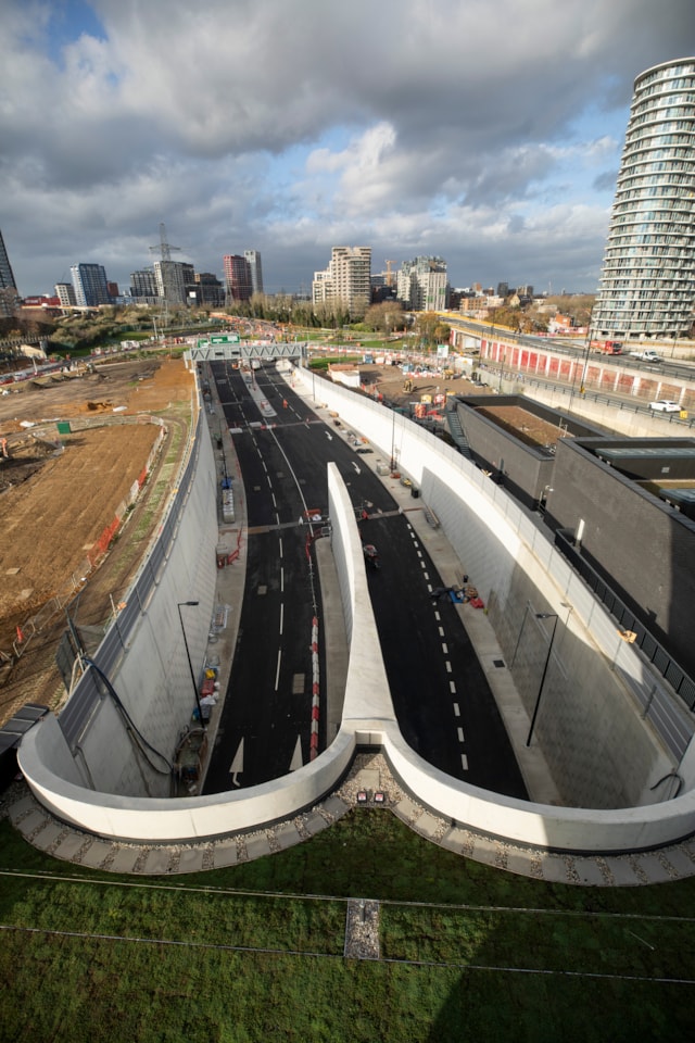 Silvertown Tunnel Newham Portal entrance