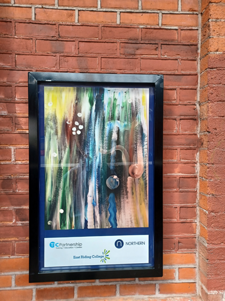 This image shows new artwork at Beverley station