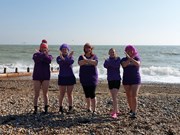 Heads On charity sea dip for International Women's Day 3