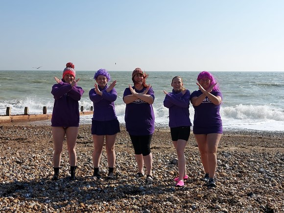 Mental health charity sea dip for International Women's Day: Heads On charity sea dip for International Women's Day 3