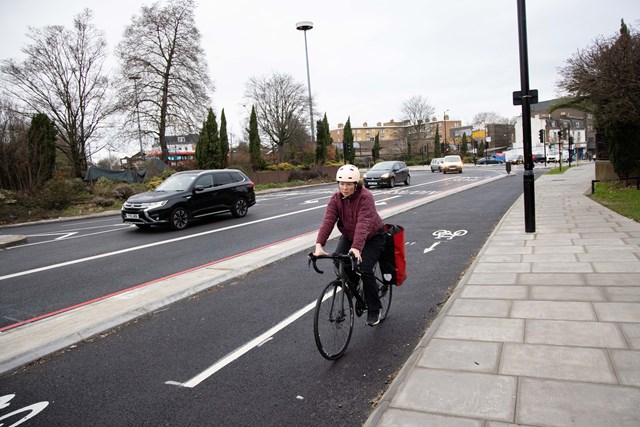 TfL Image - Lea Bridge roundabout and Cycleway 23