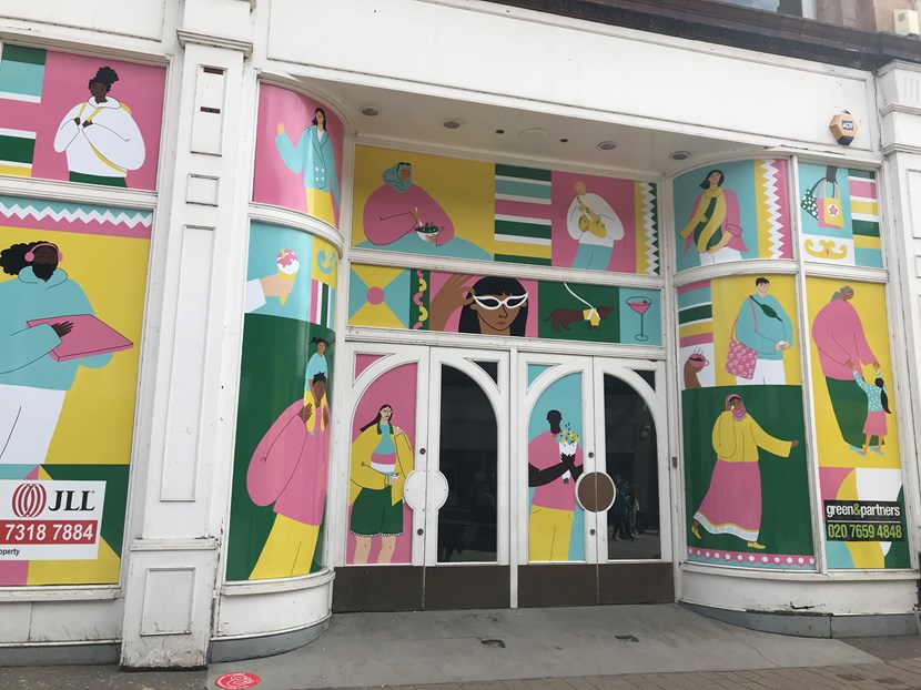 Colourful artwork in the frame as Briggate welcomes back shoppers to a safe city centre: IMG 9766-2