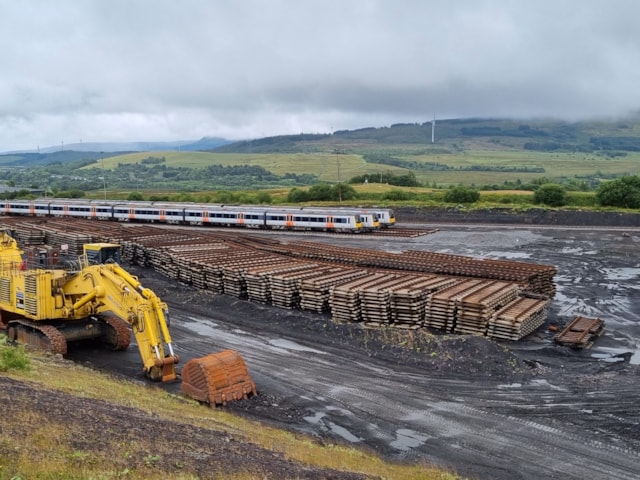 Old track panels from the Severn Tunnel have found a new home at the GCRE in Wales