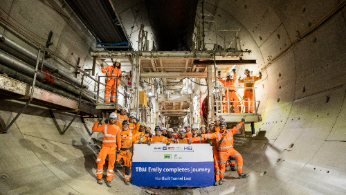 TBM Emily completes 3.4mile journey