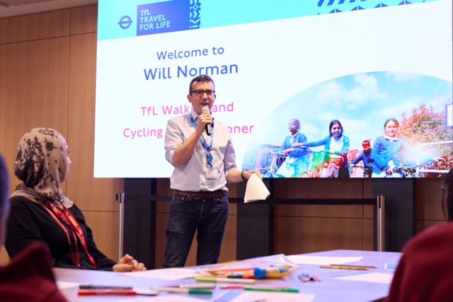 TfL Image - Walking and Cycling Commissioner Will Norman at TfL Travel for Life Inspiring Success awards