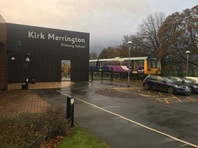 Both carriages at Kirk Merrington Primary School
