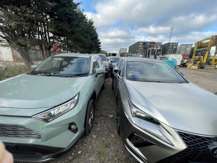 Recovered vehicles at Felixstowe-2: Recovered vehicles at Felixstowe-2