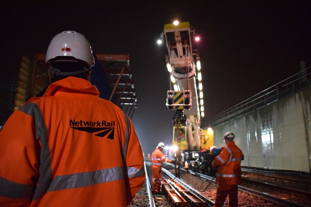 Easter works - Crossrail - Stockley flyover