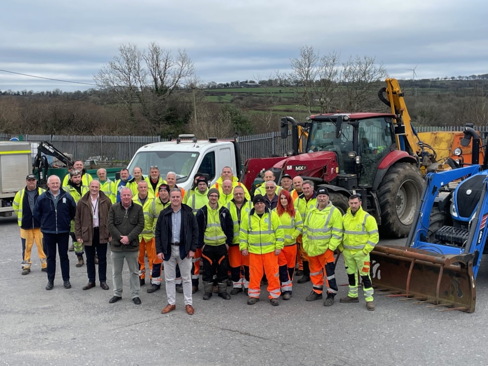 Highways crews with Darren THomas Jon Harvey and Will Bramble