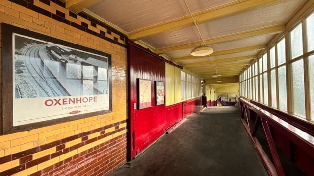 Keighley station upgrade project moves full steam ahead into the new year: Newly re-opened Western bridge at Keighley station, Network Rail - Copy