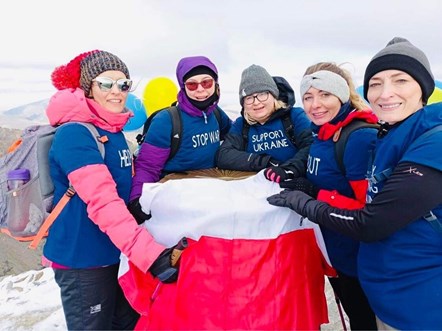 From left to right, Ania Kwiecnska, Agata Reliszka, Agnieszka Nowak-Hek, Slawka Kluszczynska-Stepien and Zofia Szarek